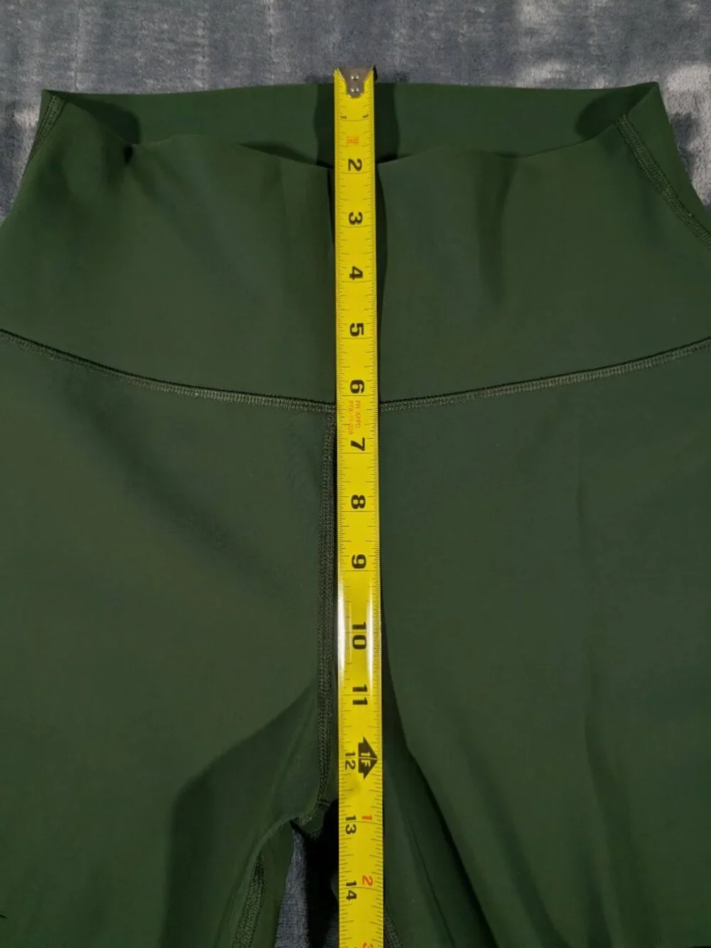 Alo Yoga High Waist Ripped Warrior Legging Hunter Green Pants Size M, 1268